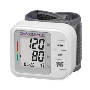 SmartHeart Automatic Digital Wrist Blood Pressure Monitor Battery Powered New